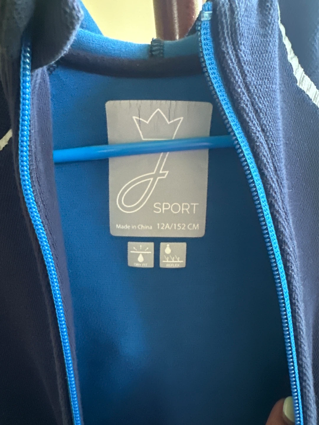 Jacadi J SPORT Kids Zip-Up Hoodie - Blue - Size 12A/152 CM - photo 2