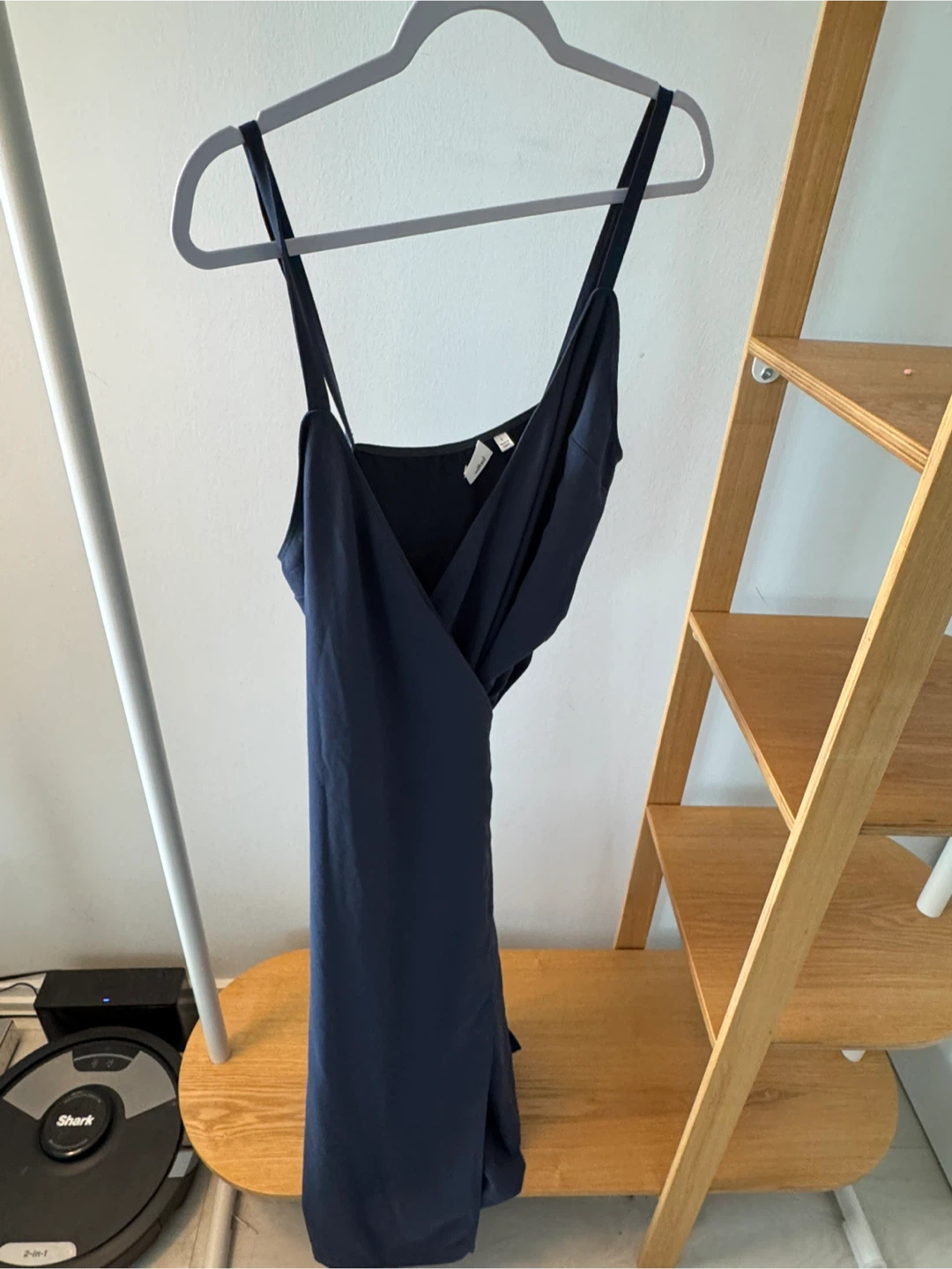 Wilfred Navy Blue Wrap Dress