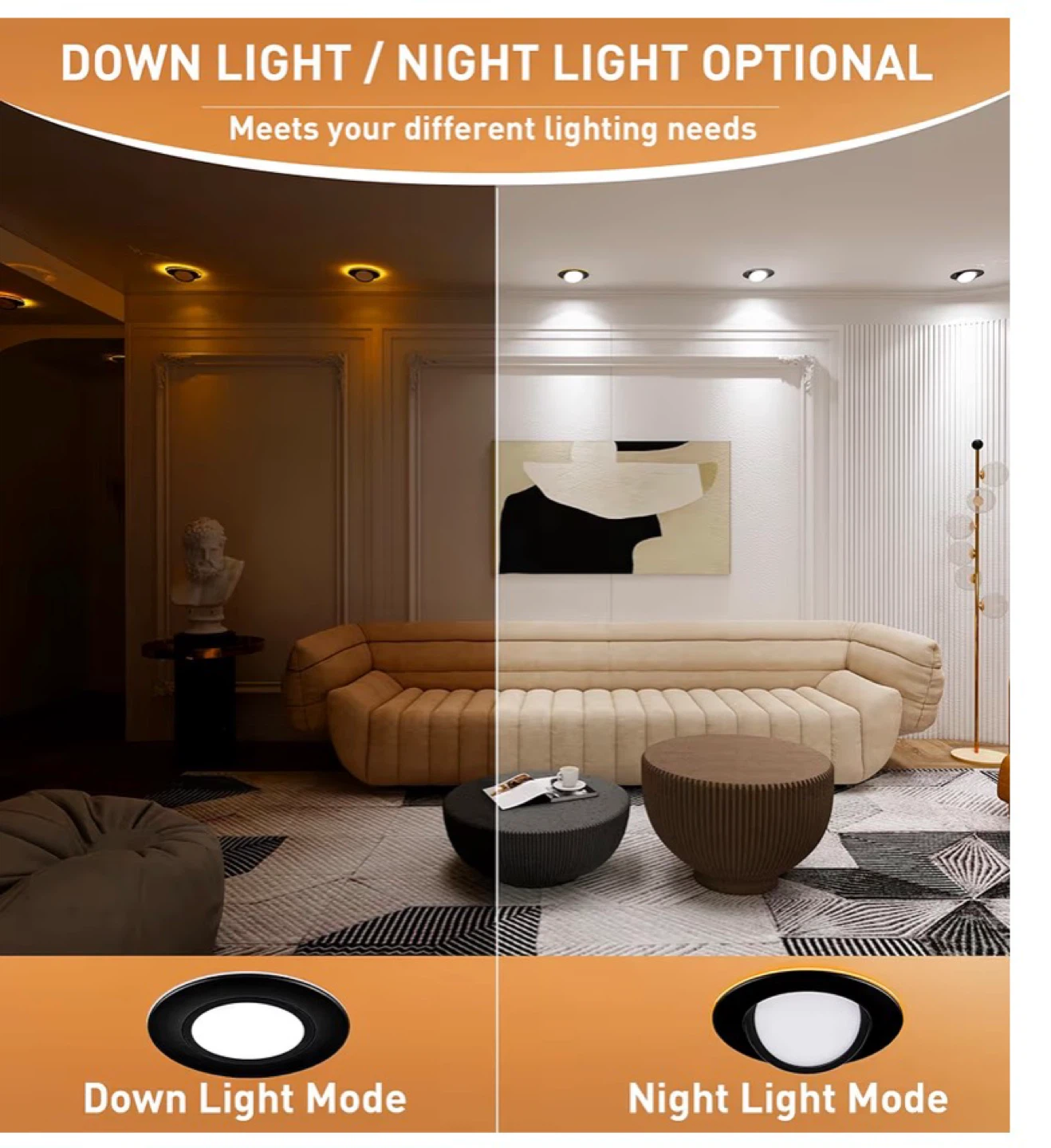 [4 Pack] 6 inch LED Gimbal Recessed Light C4L - photo 3