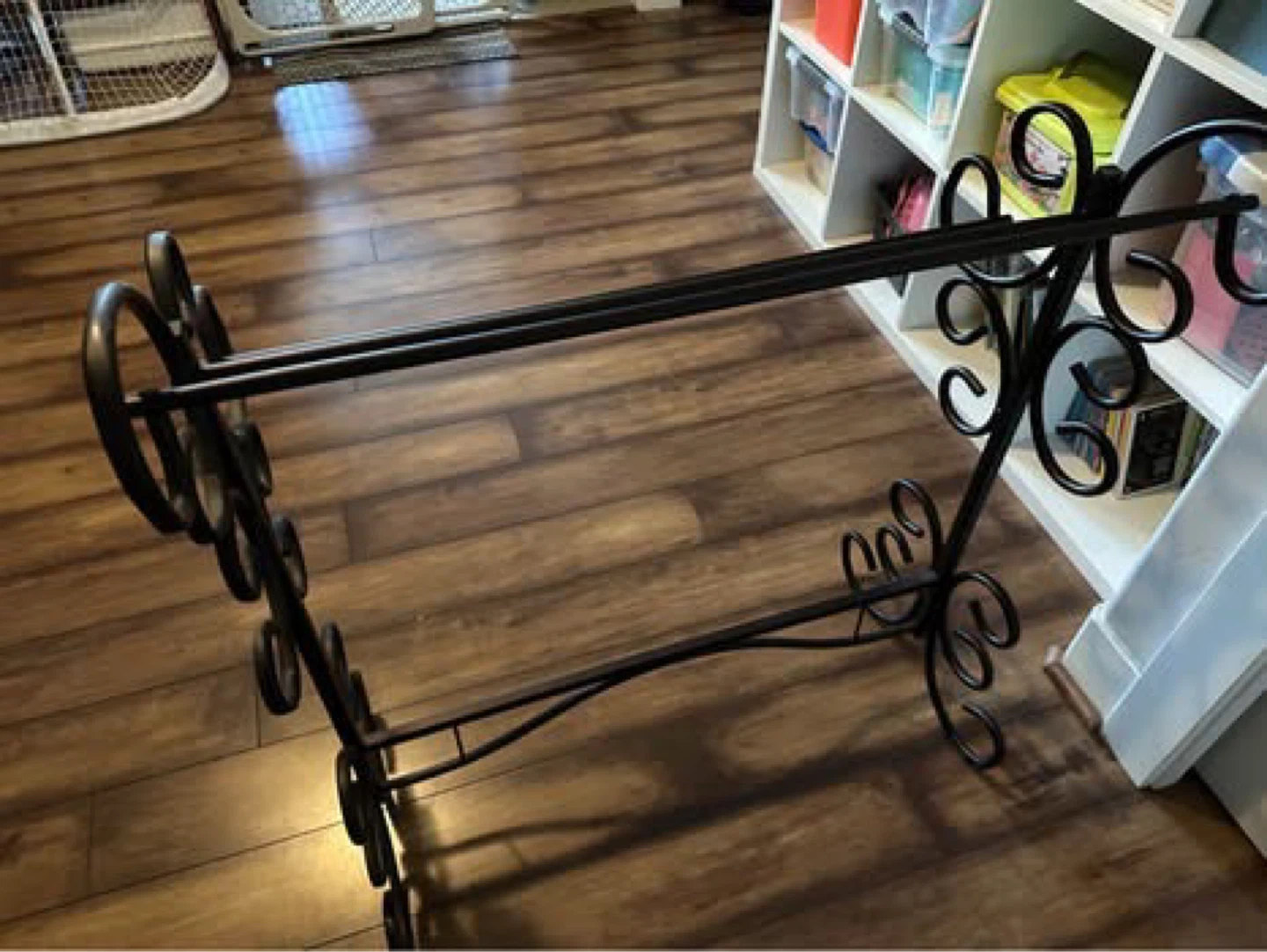 Fleur De Lis Living Metal Scroll Quilt Rack