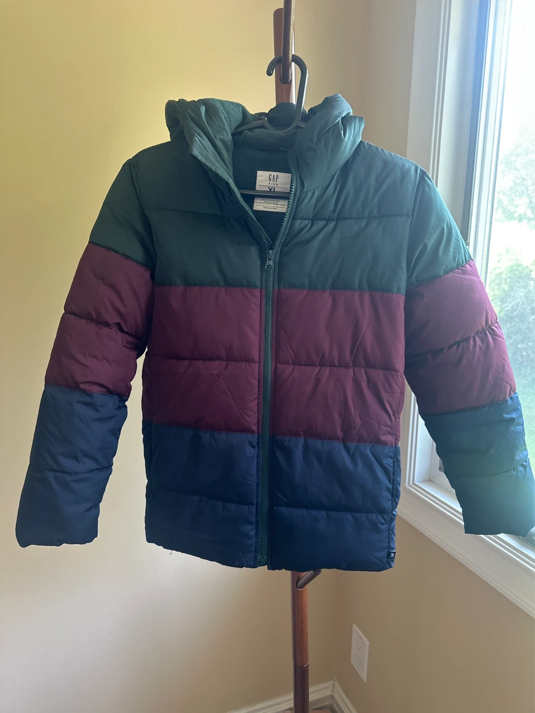 GAP Kids ColdControl Puffer Jacket XL Colorblock