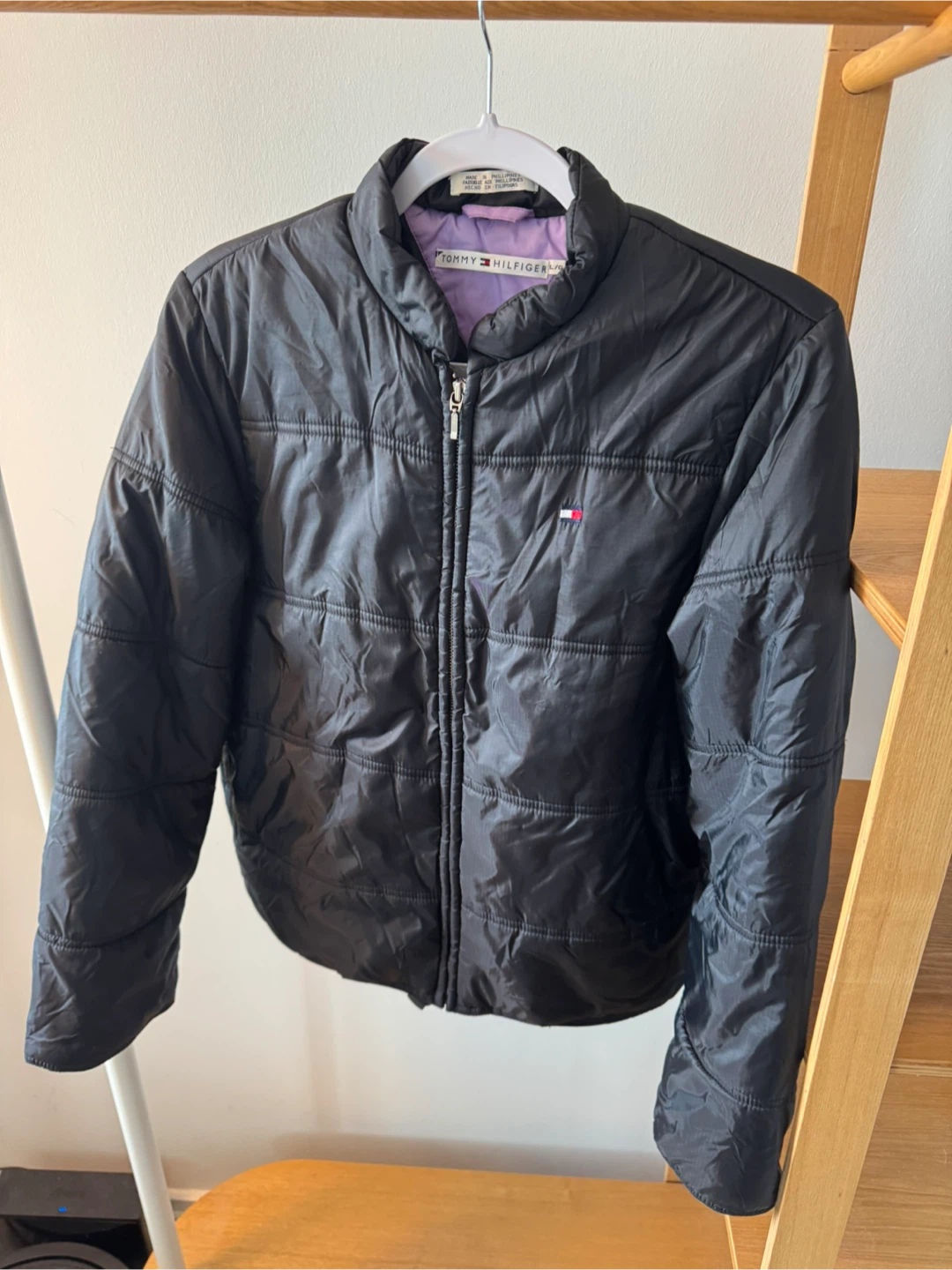 Tommy Hilfiger Black Puffer Jacket - Size L