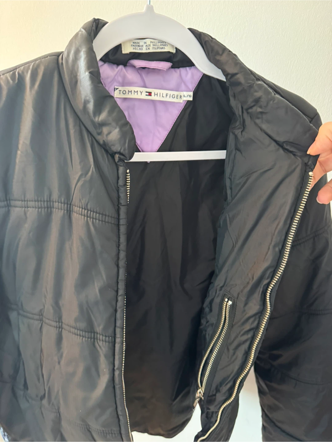 Tommy Hilfiger Black Puffer Jacket - Size L - photo 3