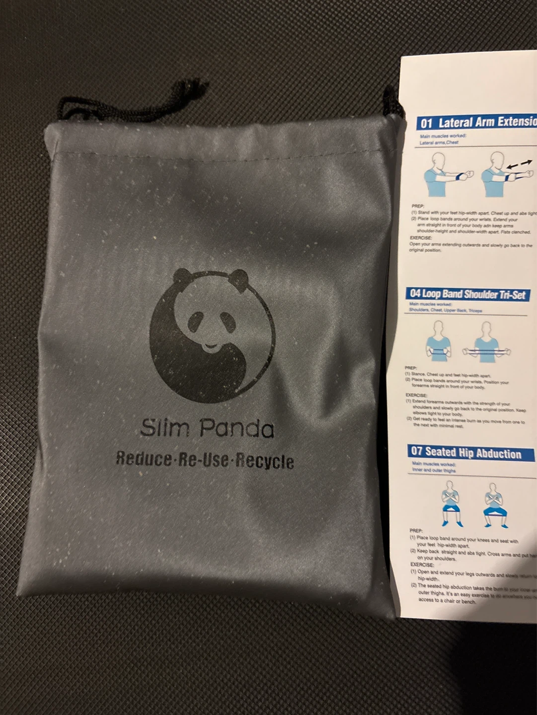 Slim Panda Resistance Bands Set with Storage Bag - photo 3