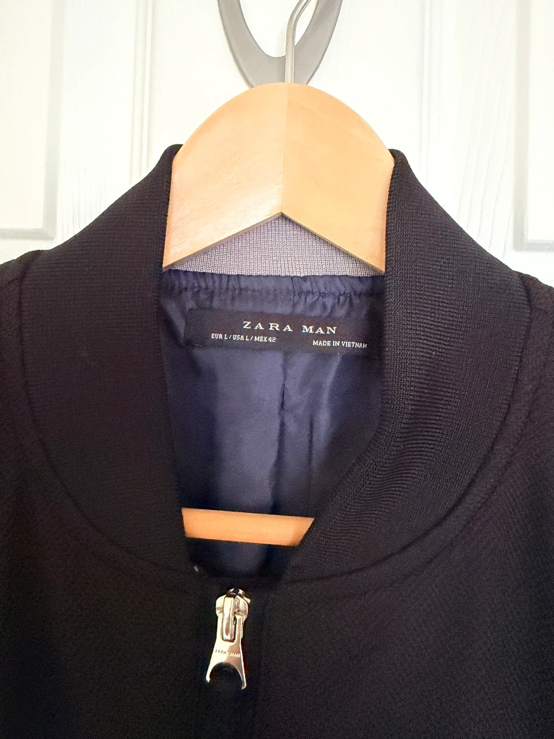 Zara Man Black Bomber Jacket Size L - photo 2