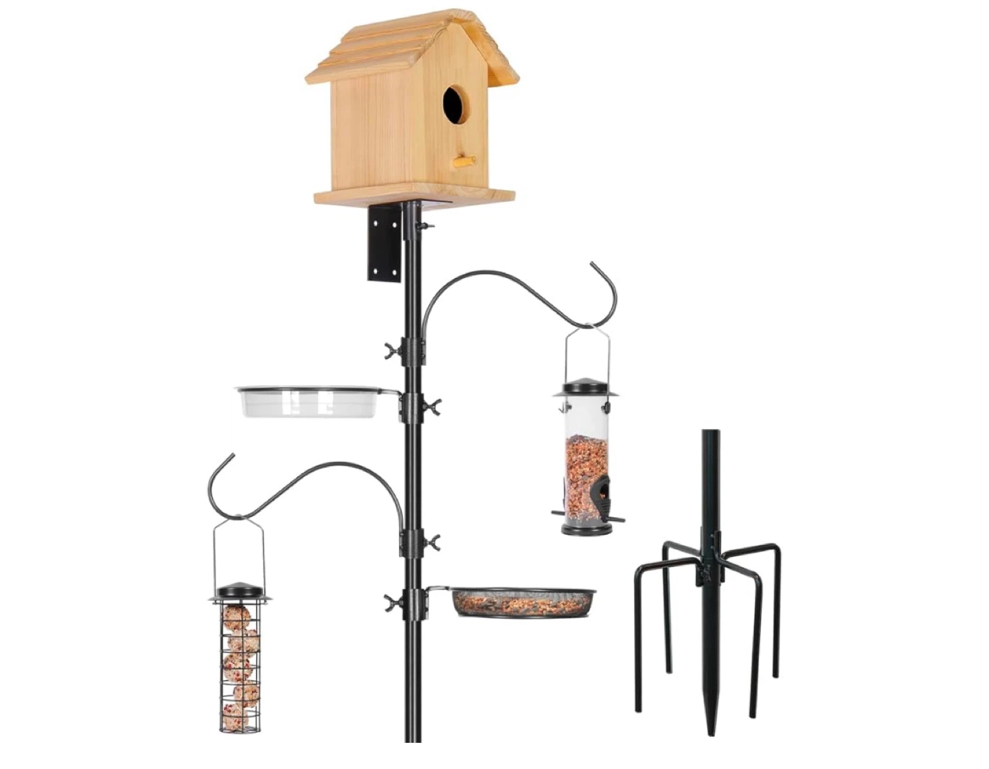 Bird Feeder Station Kit with Multiple Feeders and Accessories