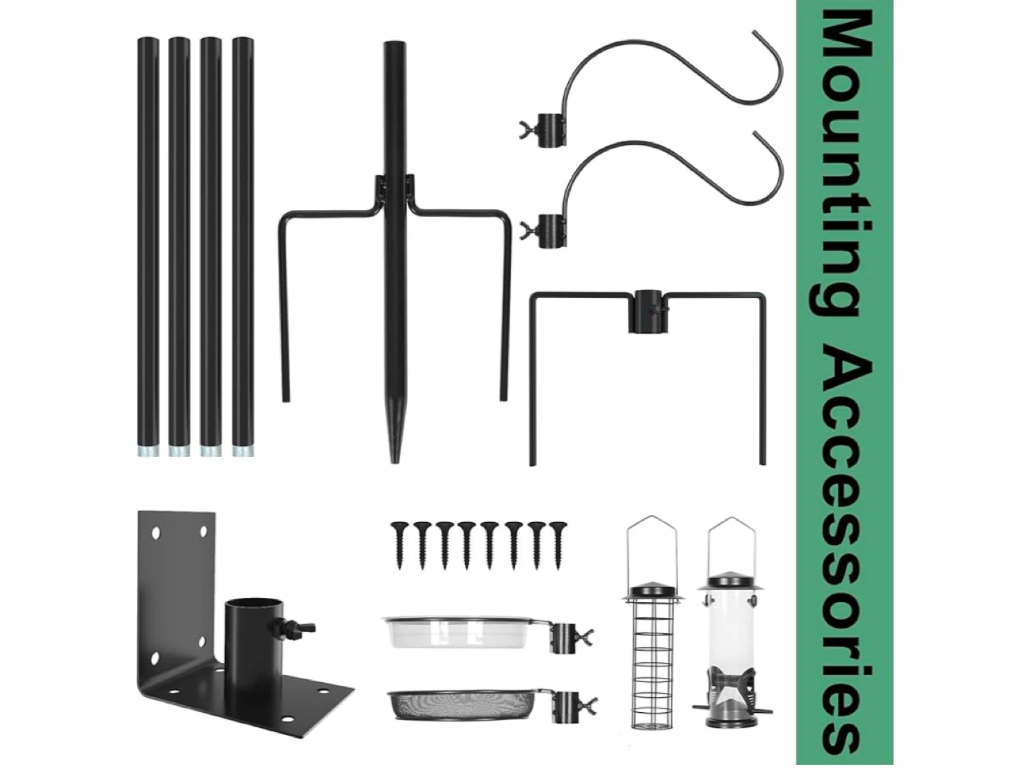 Bird Feeder Station Kit with Multiple Feeders and Accessories - photo 3