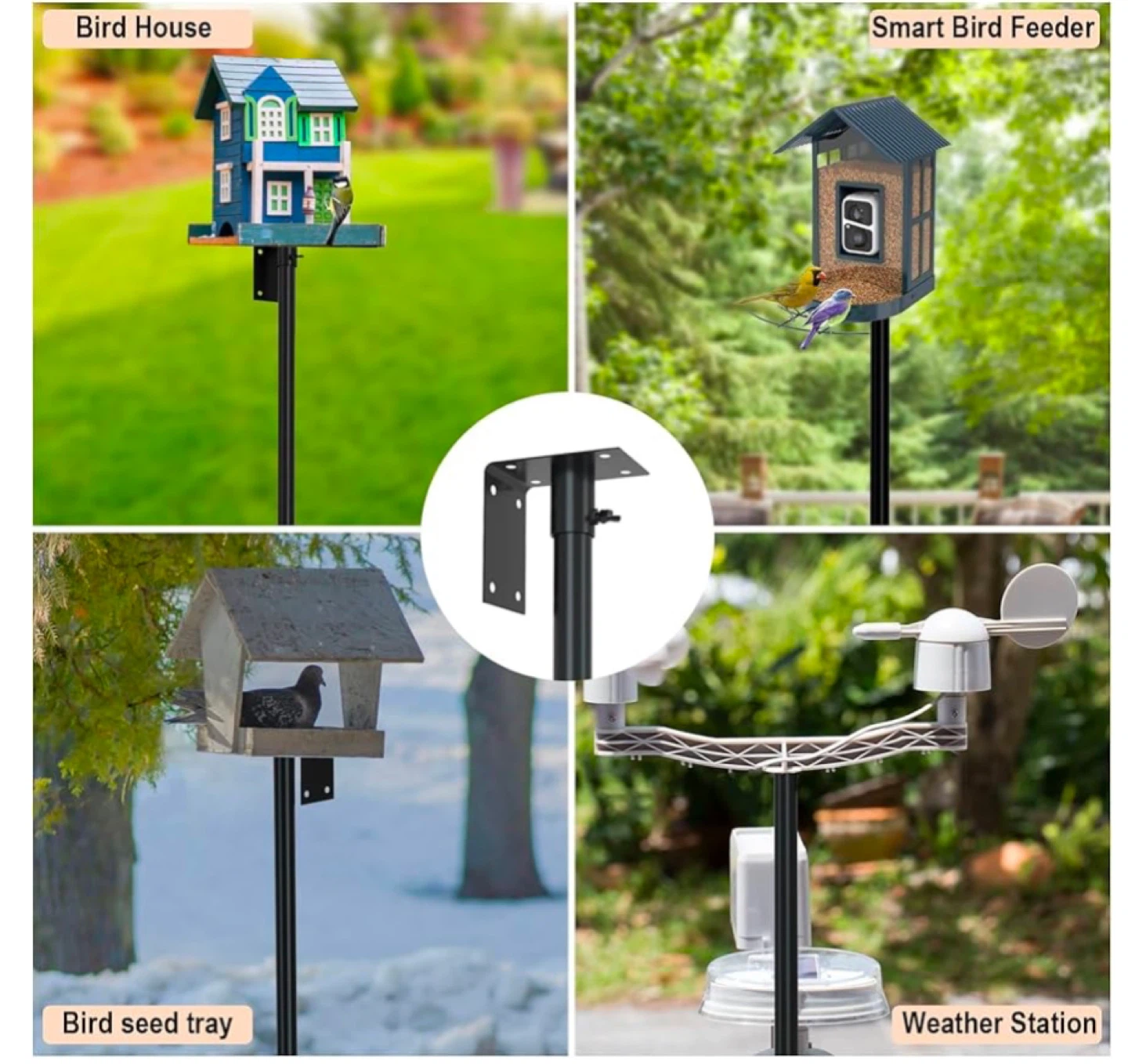 Bird Feeder Station Kit with Multiple Feeders and Accessories - photo 2