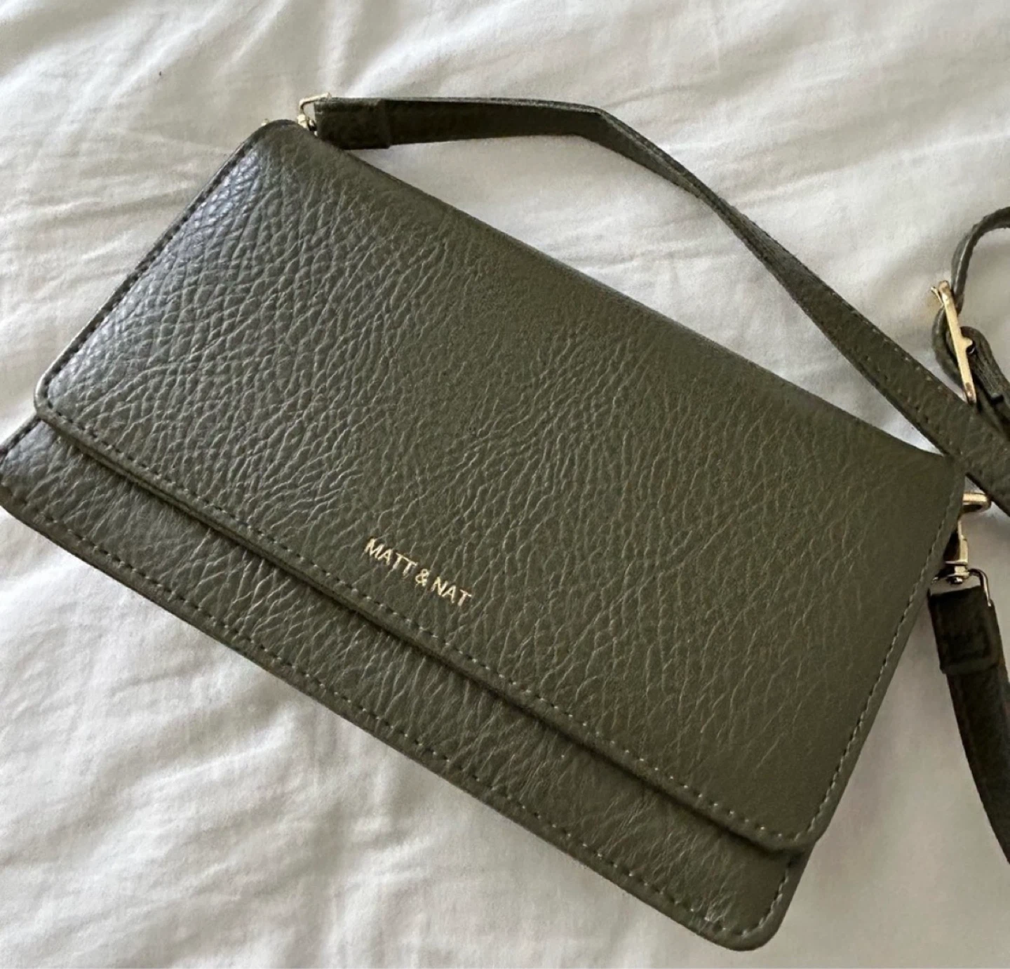Matt & Nat Crossbody Bag - Olive Green