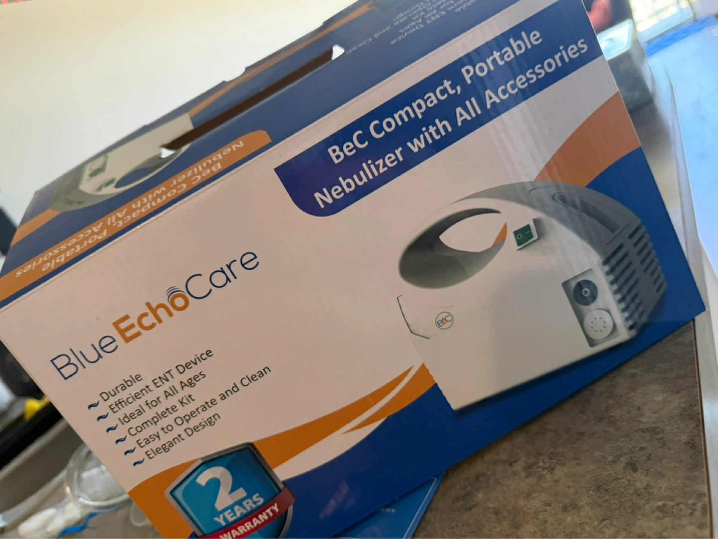 Portable BeC Compact Nebulizer with Accessories