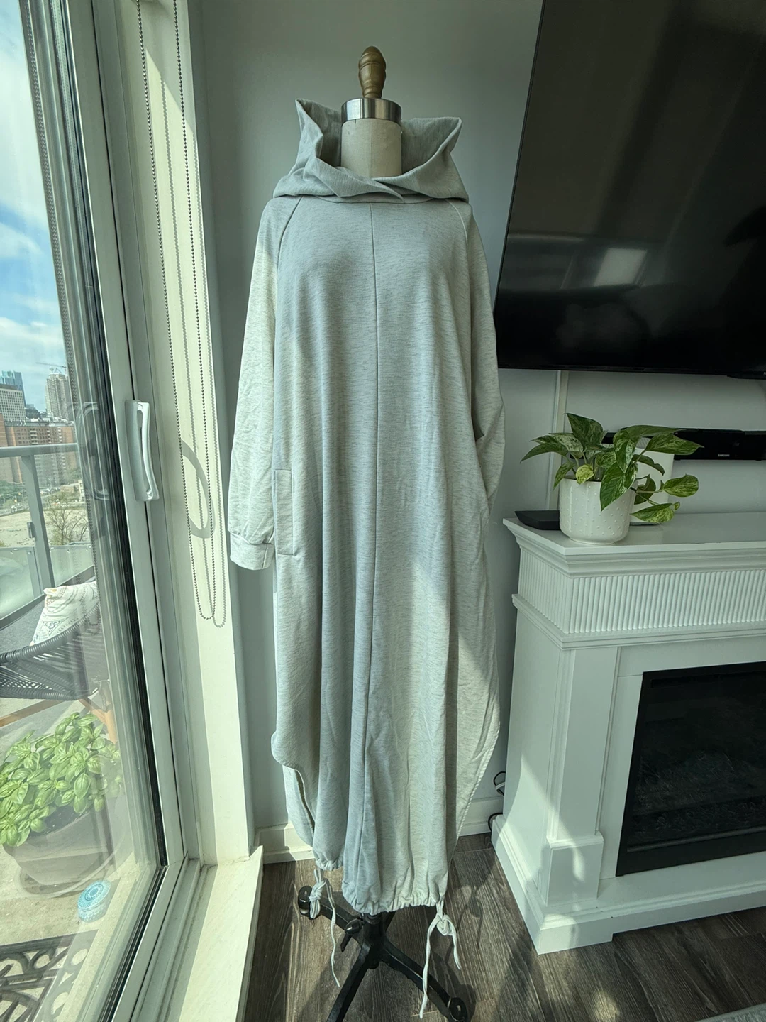 Grey Hoodie Maxi Dress size 2XL - photo 2