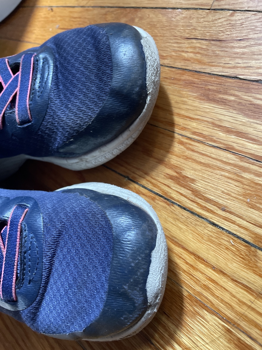 Skechers Navy Blue Pink Girls Running Shoes - photo 2