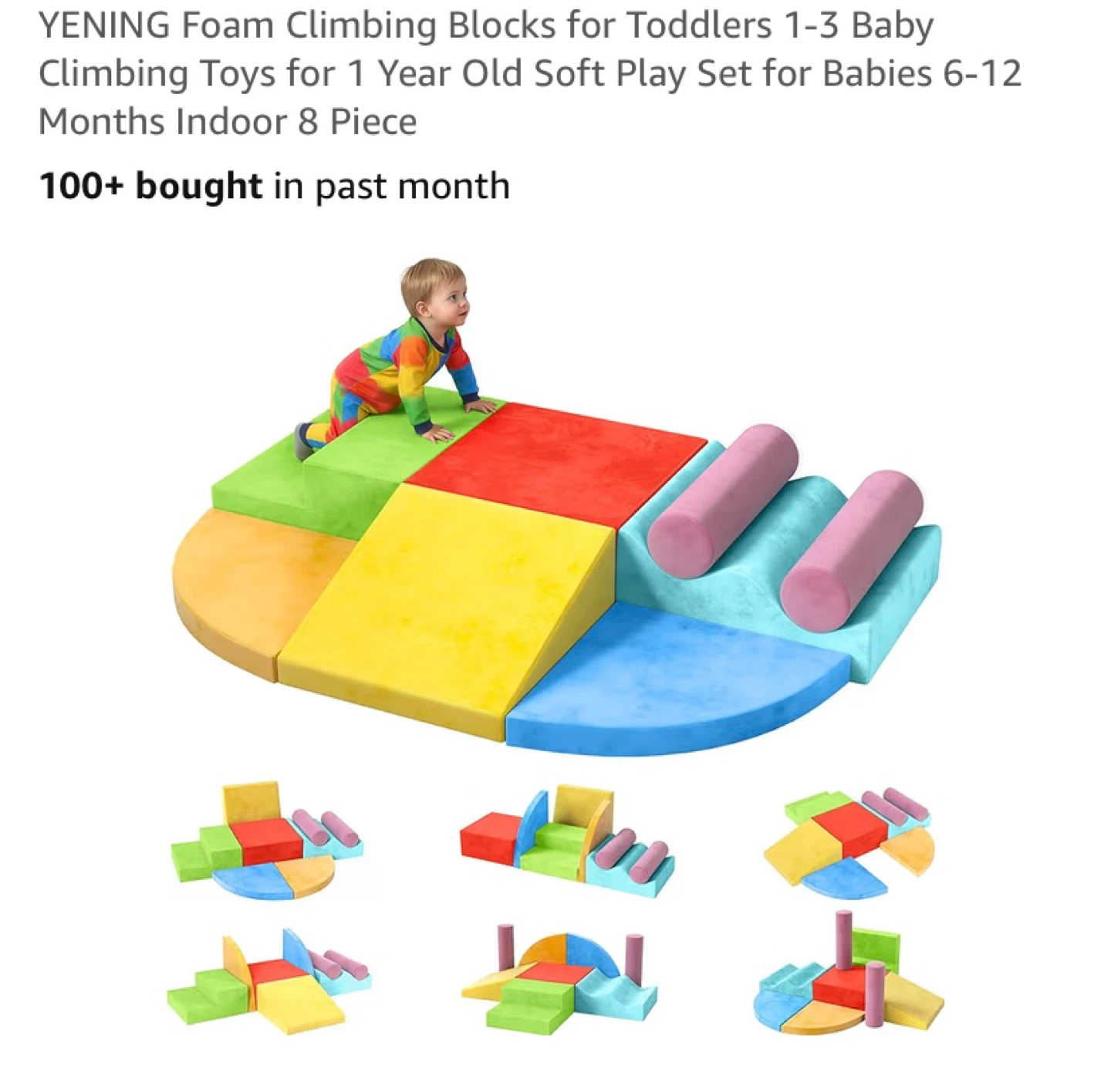 Brand New YENING Foam Climbing Blocks for Toddlers