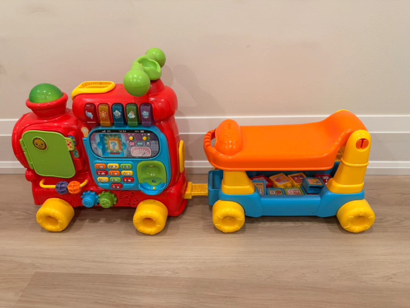VTech Sit-to-Stand Ultimate Comfort Walker Train Toy
