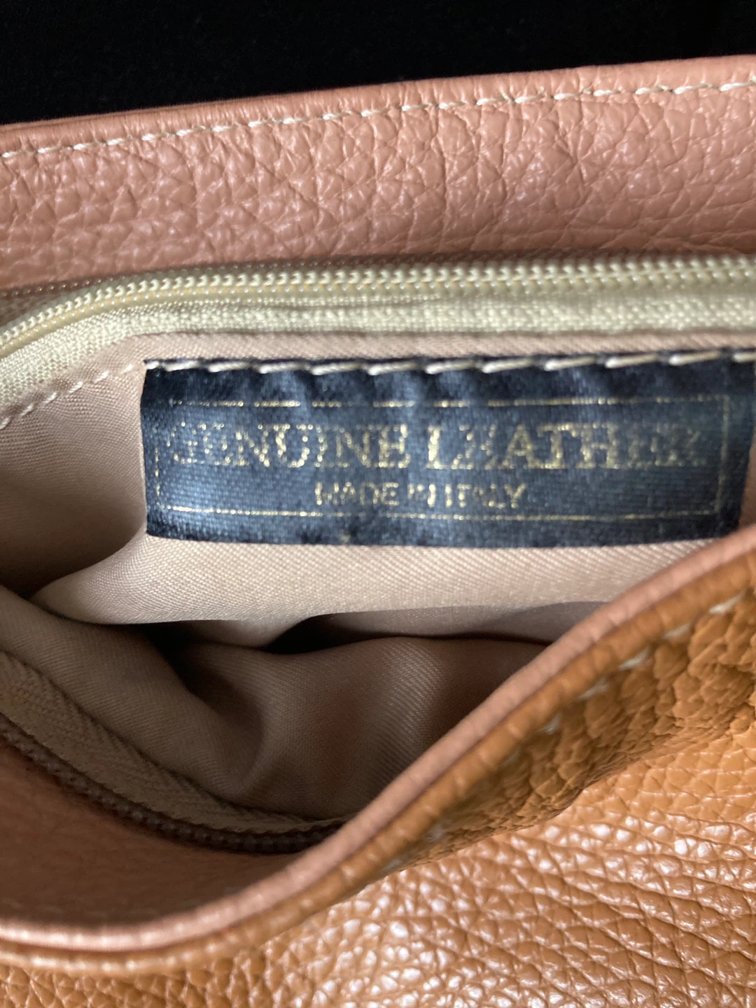 Two-Tone Leather Shoulder Bag - photo 3