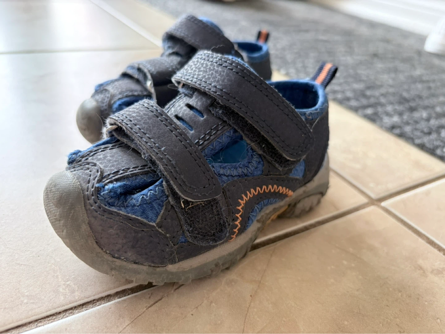 Blue Sandals with Velcro Straps - photo 2