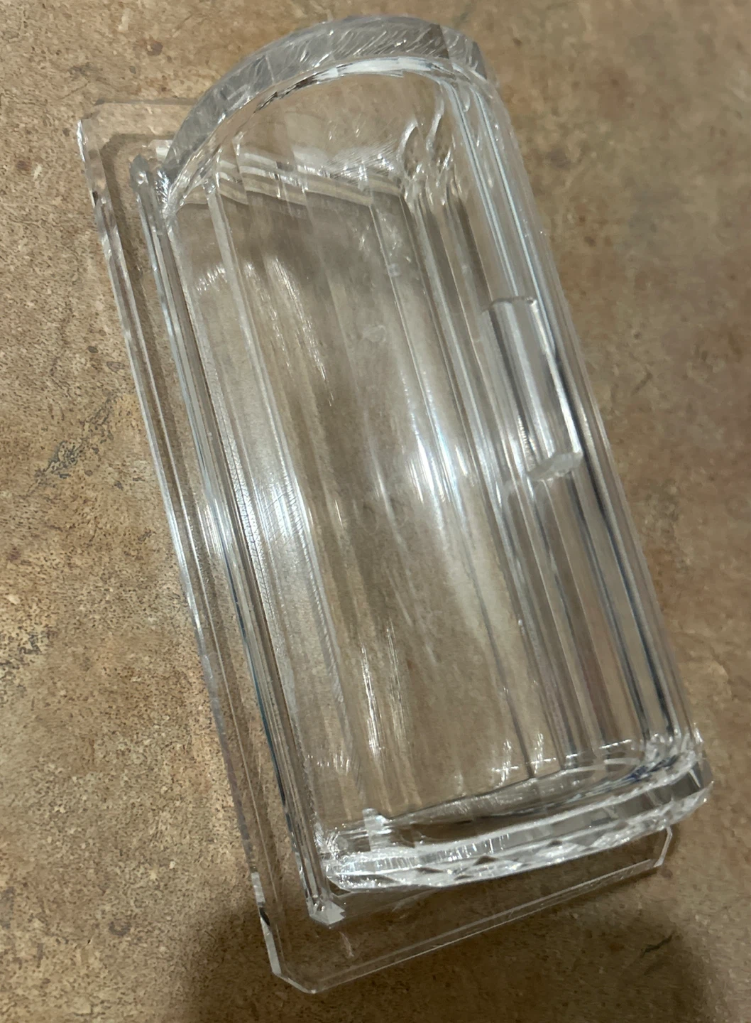 Clear Acrylic Rectangular Butter Dish - photo 2
