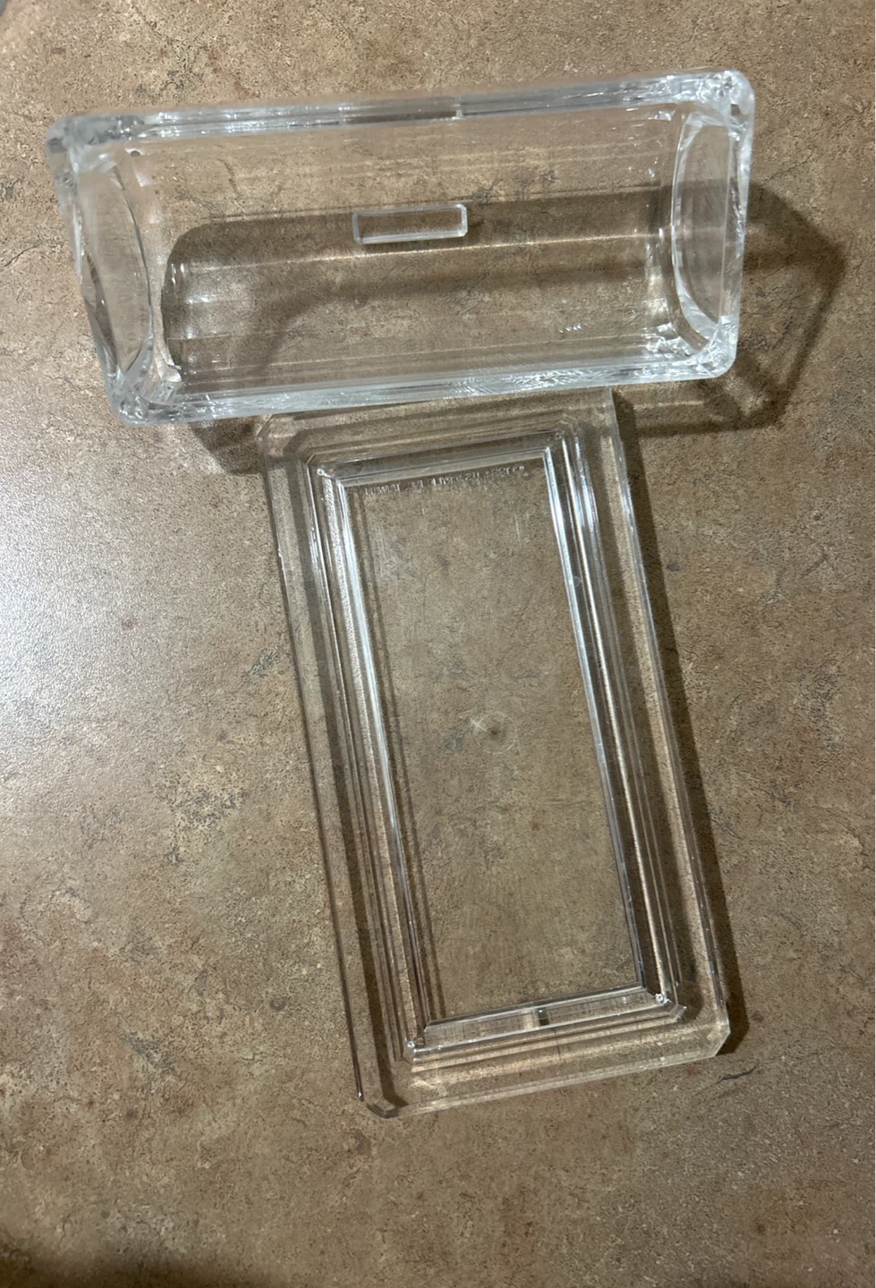 Clear Acrylic Rectangular Butter Dish - photo 4