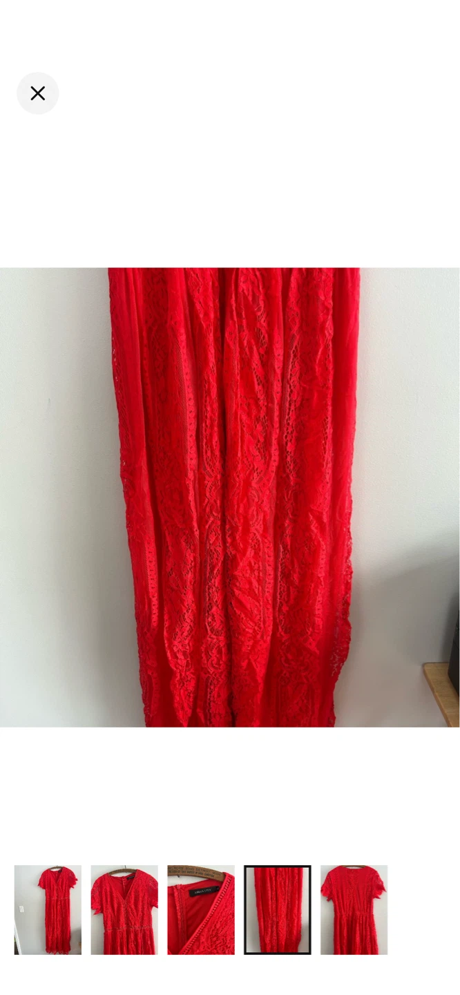 MEROKEETY Red Lace Dress - photo 4