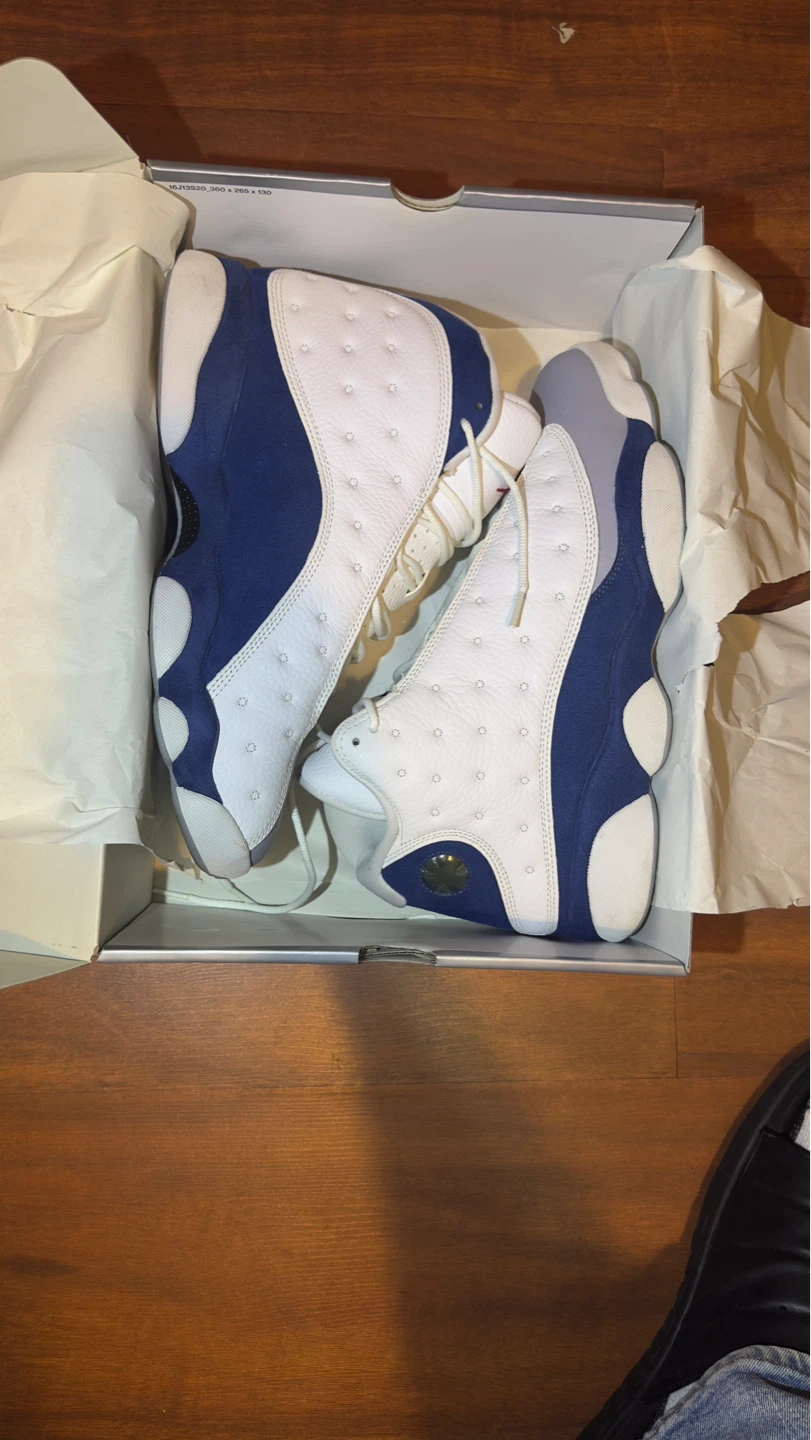 Air Jordan 13 Retro White Navy Grey - photo 3