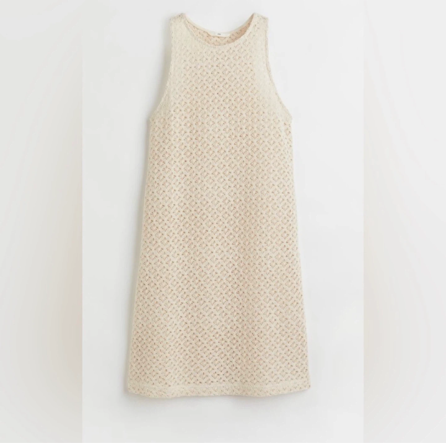 H&M Cream Crochet Tank Dress - photo 4