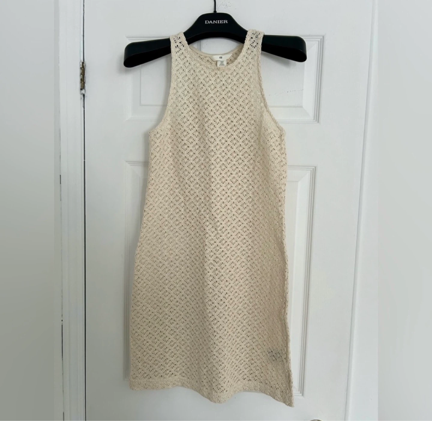 H&M Cream Crochet Tank Dress - photo 2