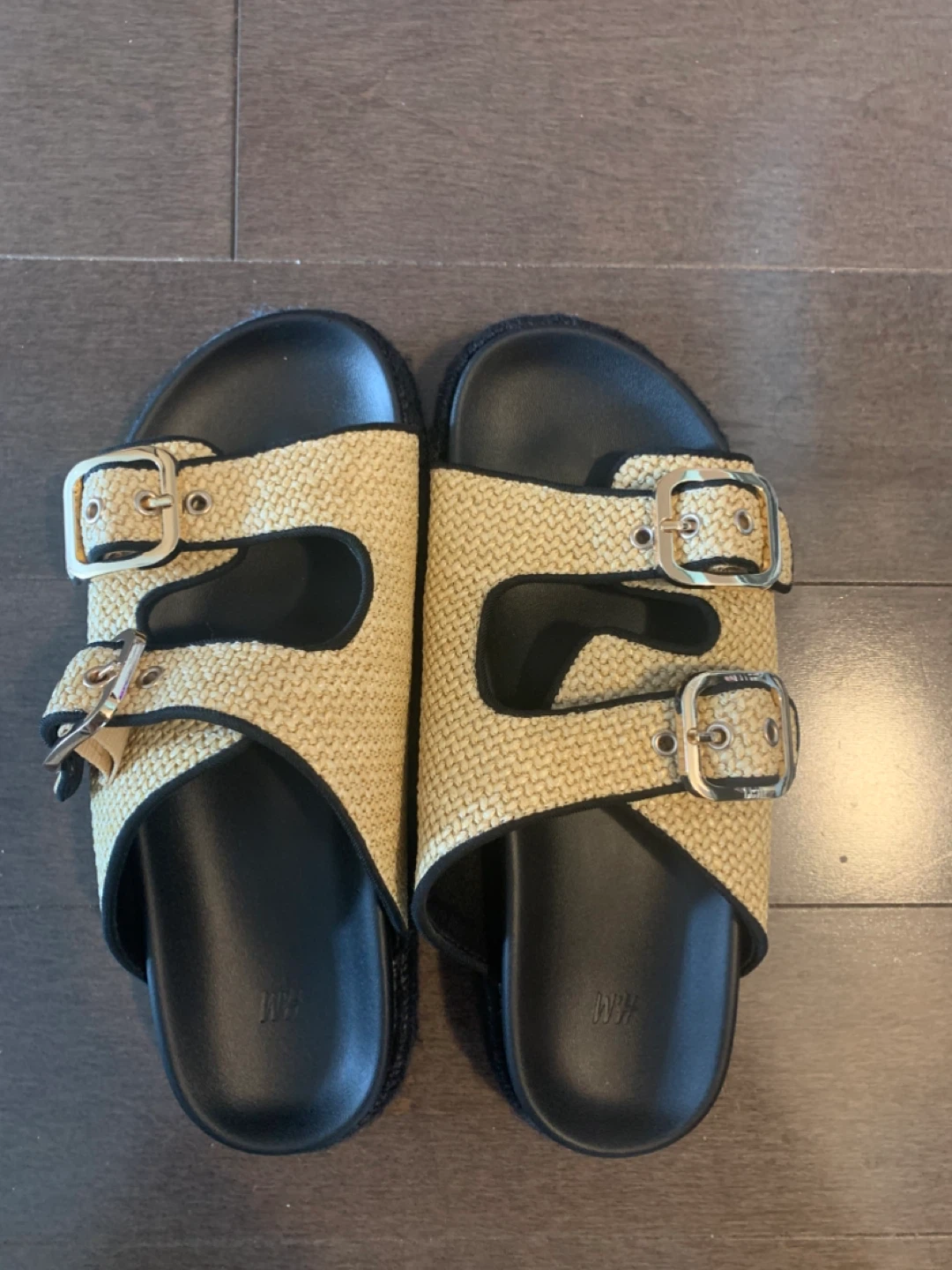 H&M Woven Strap Slides - Size 7