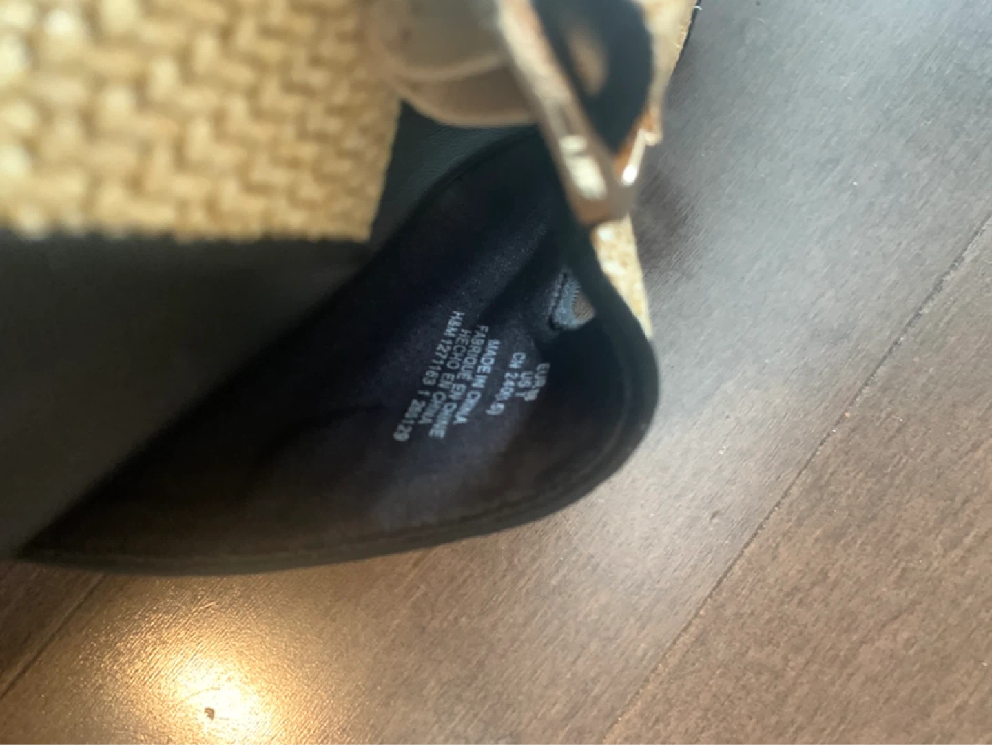 H&M Woven Strap Slides - Size 7 - photo 3