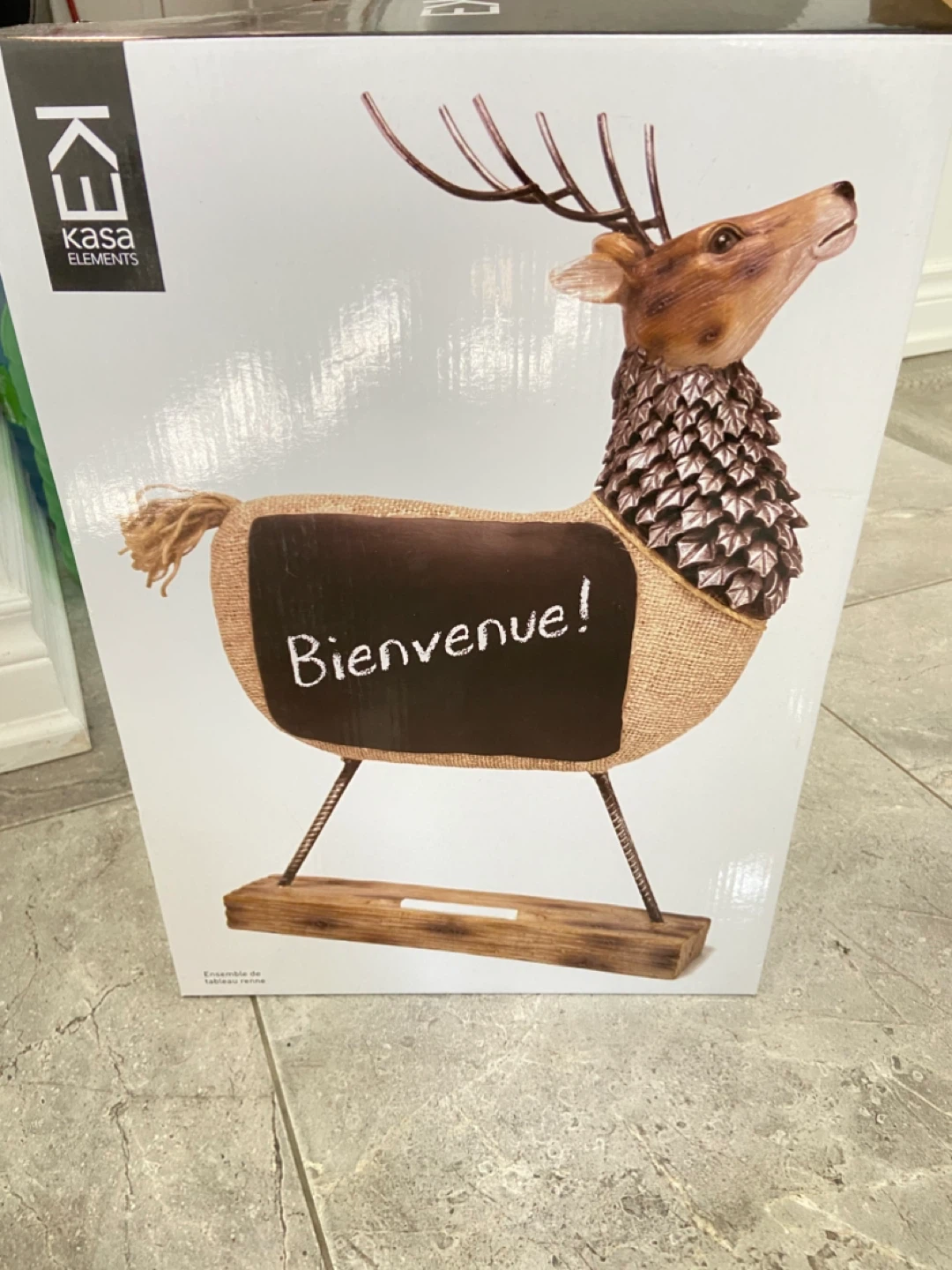 Kasa Elements Deer Chalkboard Sign - photo 2