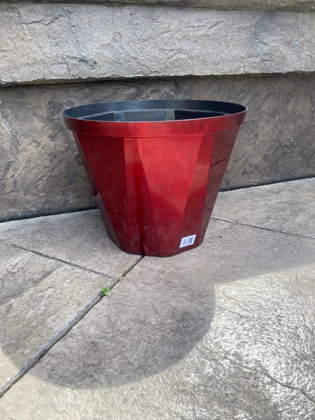 Plastic Red Planter