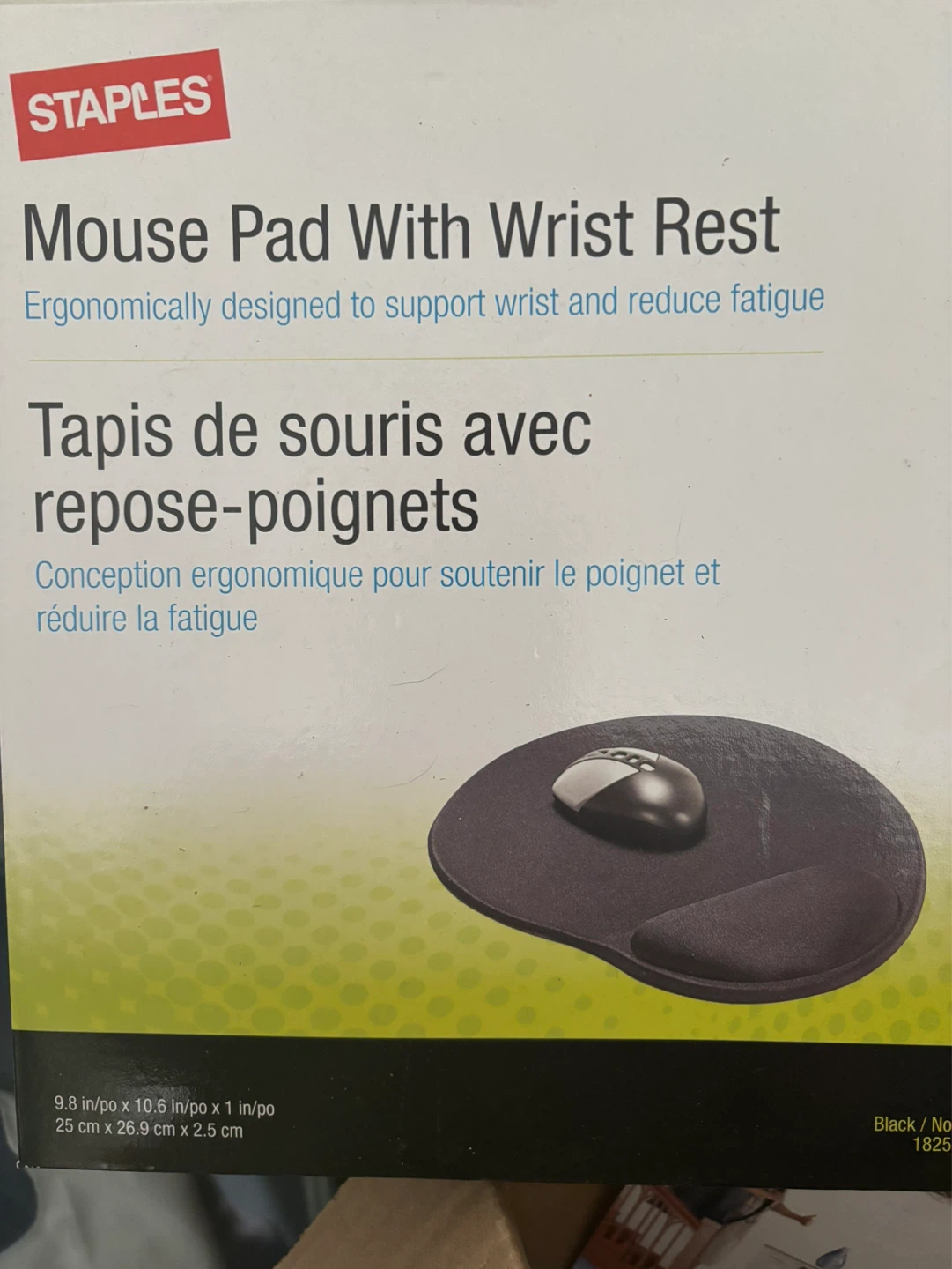 Staples Mouse Pad With Wrist Rest