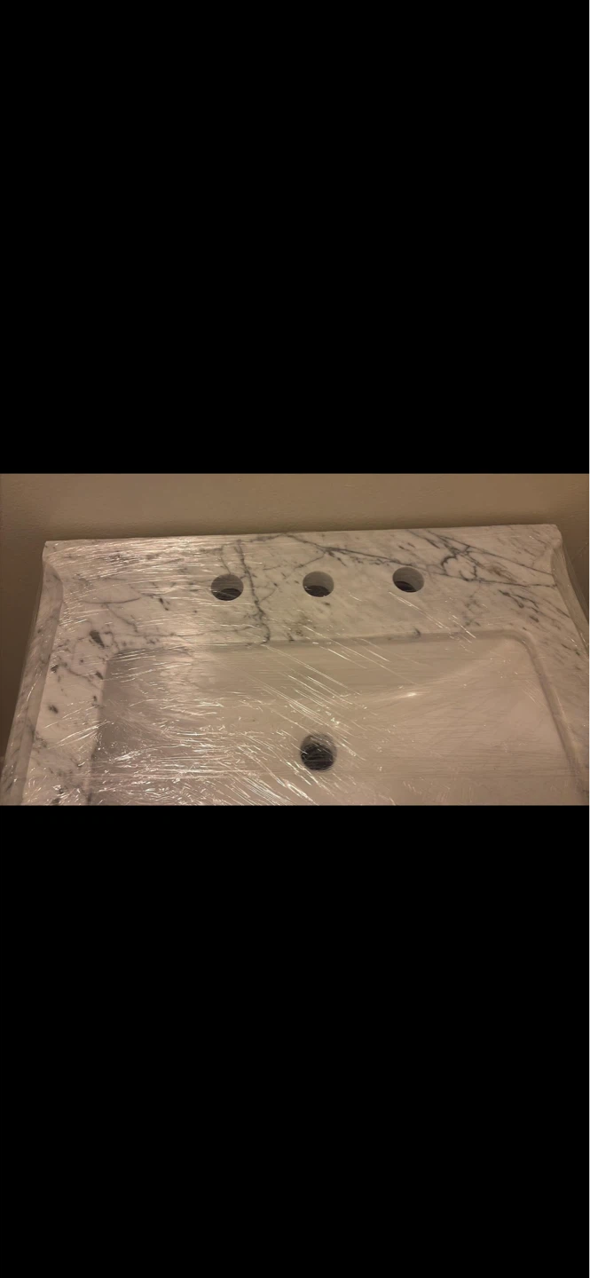 Brand new Grey Bathroom Vanity with Marble Top - photo 3