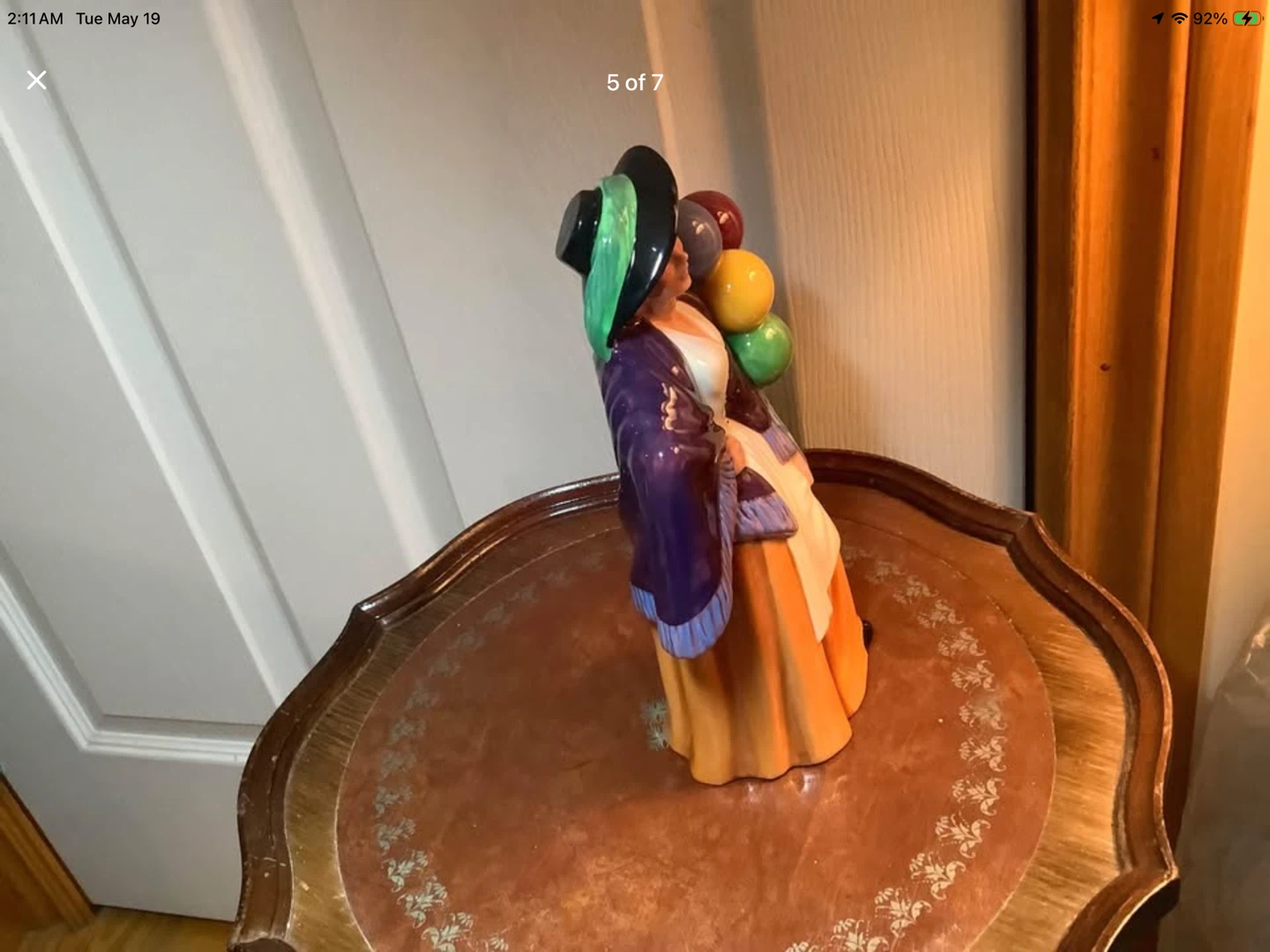 Vtg Royal Doulton’s China Figurine “Balloon Lady” 🐞 - photo 5