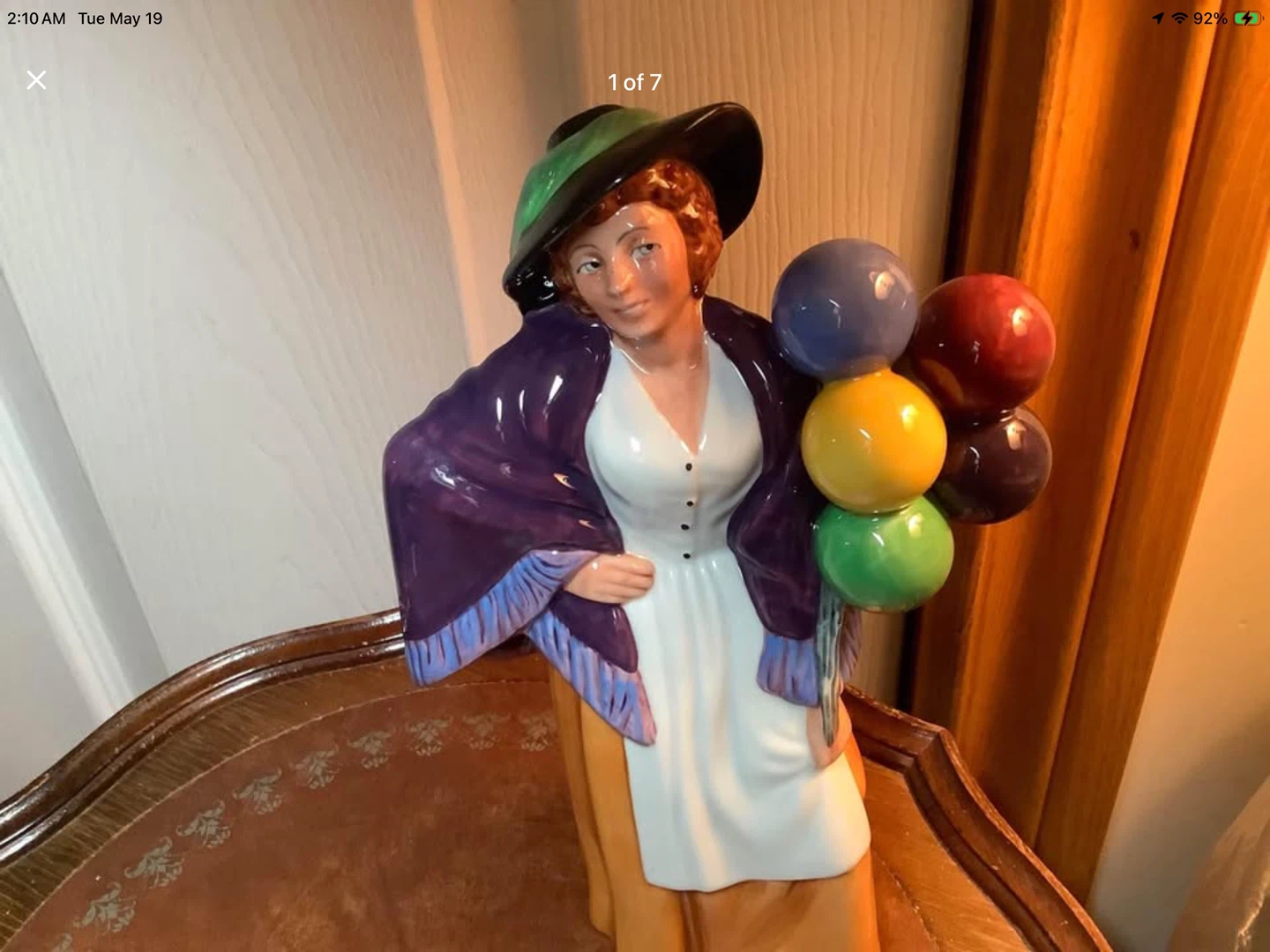 Vtg Royal Doulton’s China Figurine “Balloon Lady” 🐞