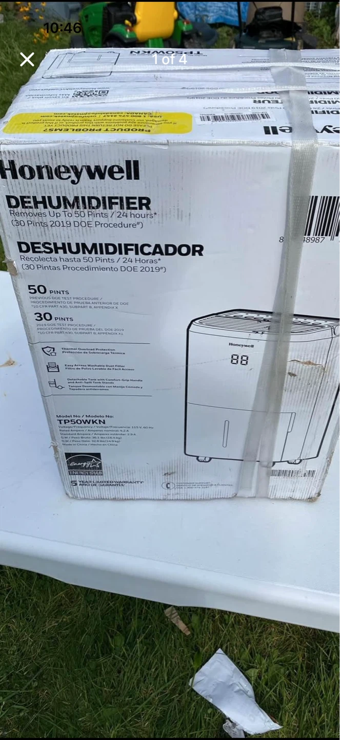 Honeywell Dehumidifier TP50WKN 50 Pints