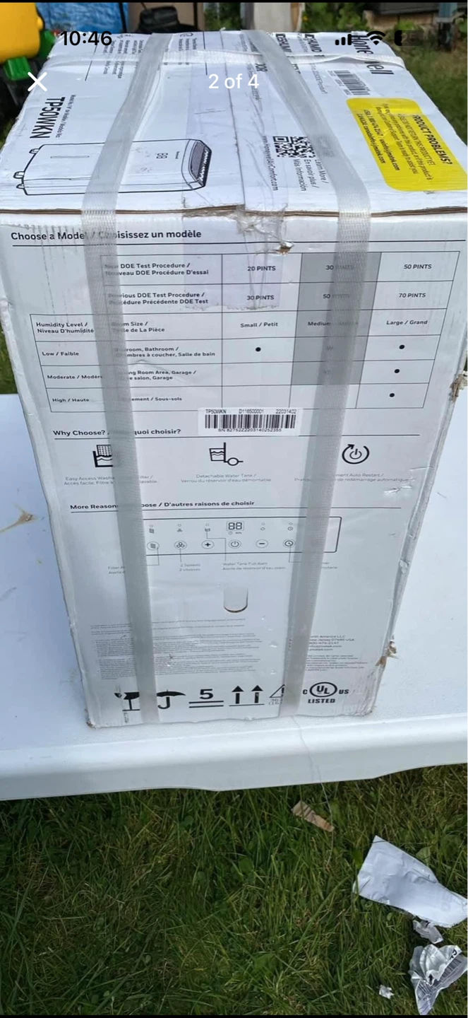 Honeywell Dehumidifier TP50WKN 50 Pints - photo 3
