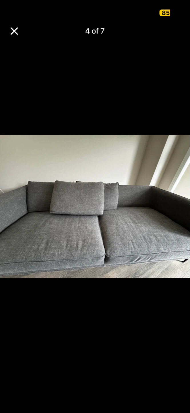 Urban Barn Heaton Sofa with stunning vertical stitching - photo 4