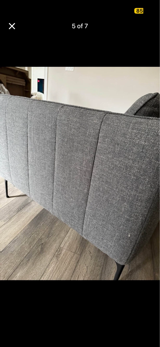 Urban Barn Heaton Sofa with stunning vertical stitching - photo 3