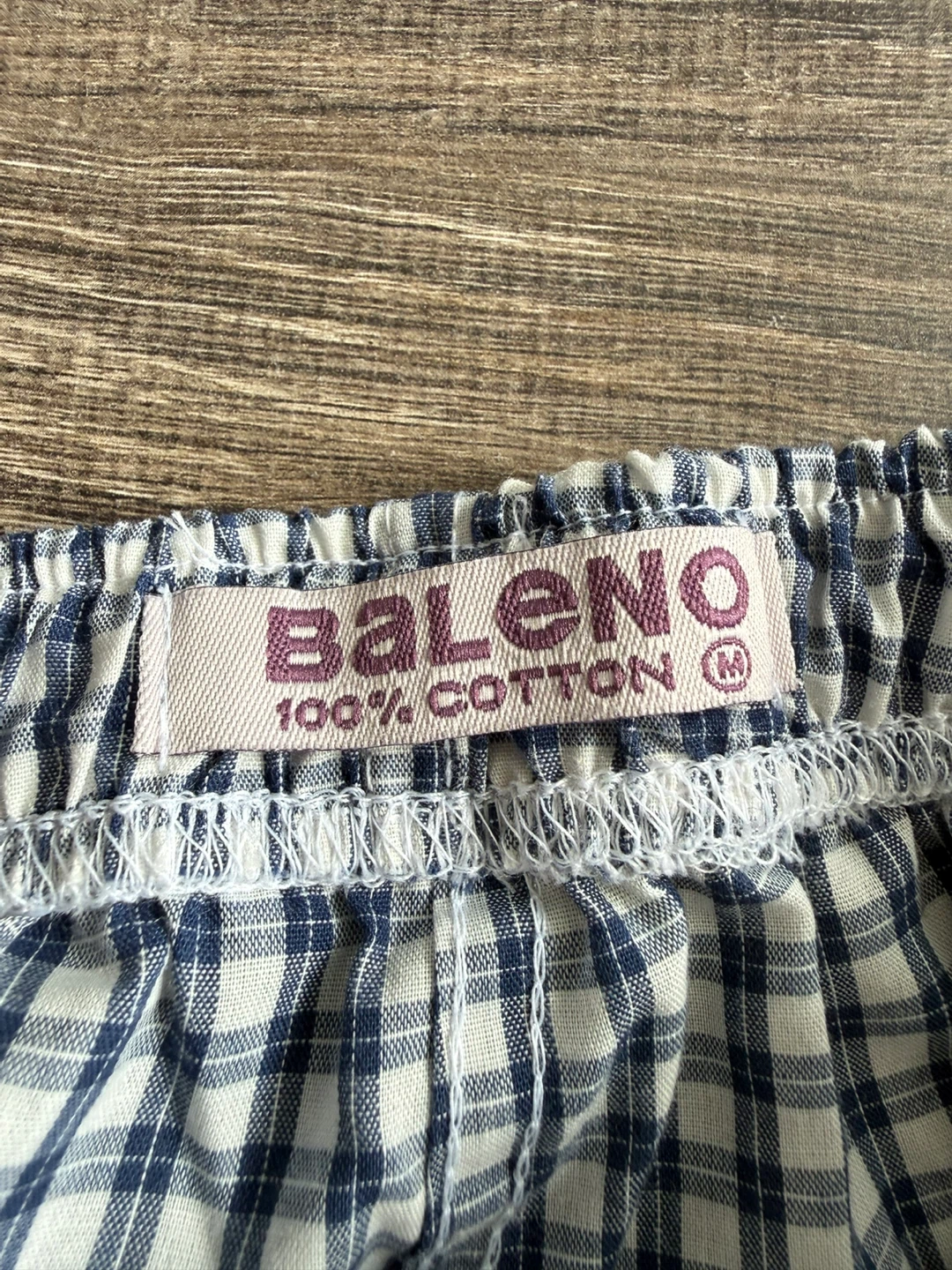 Baleno 100% Cotton Plaid Shorts with pockets size medium - photo 2