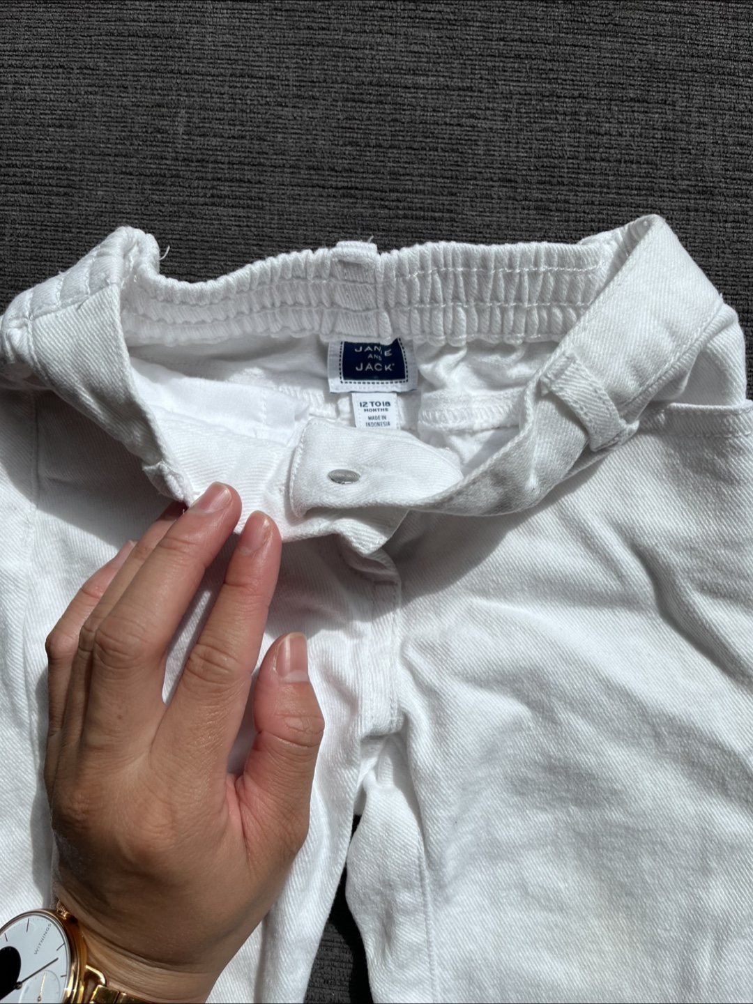 Janie and Jack 12-18 months White Jeans