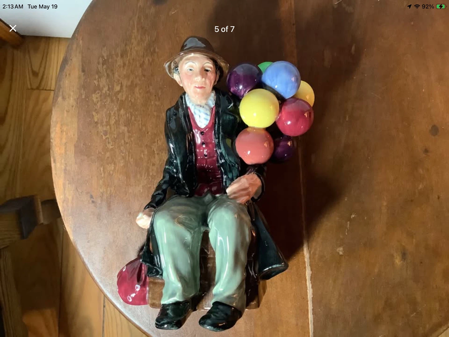Vtg Royal Doulton’s China Figurine “The Balloon Man” 🐞 - photo 5