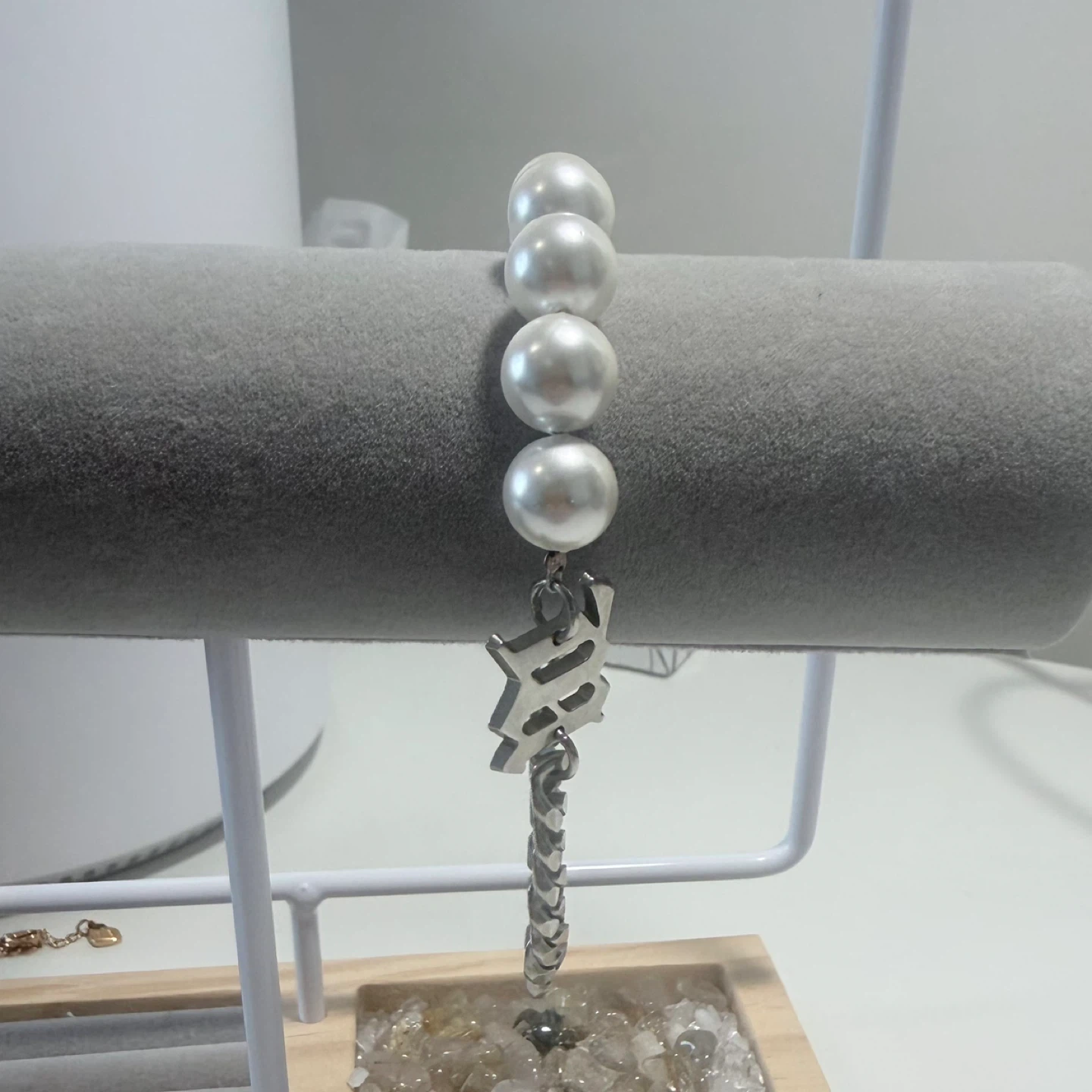 AMBUSH Older Style Pearl & Chain Bracelet - photo 2