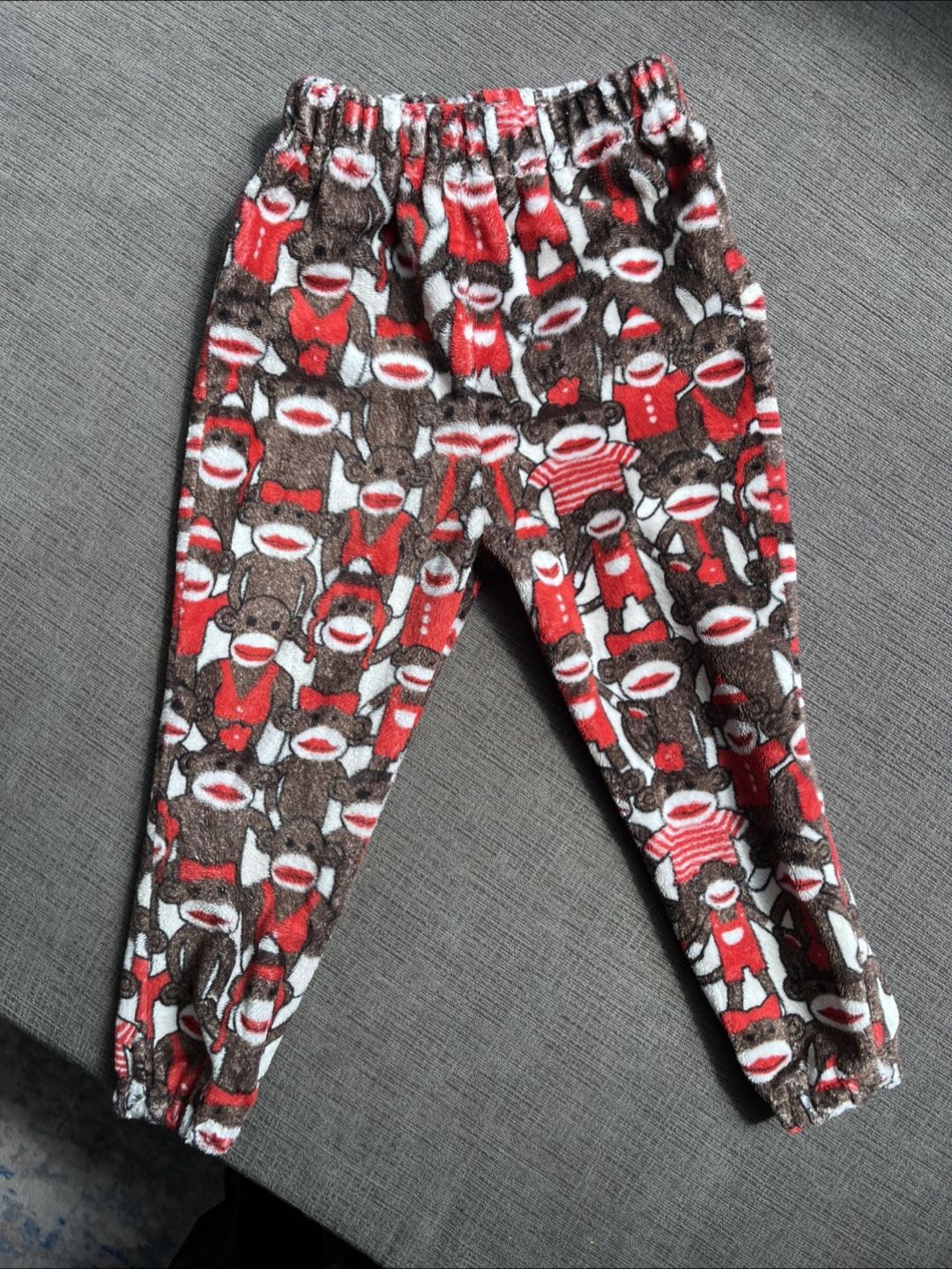 3T Sock Monkey Fleece Pants