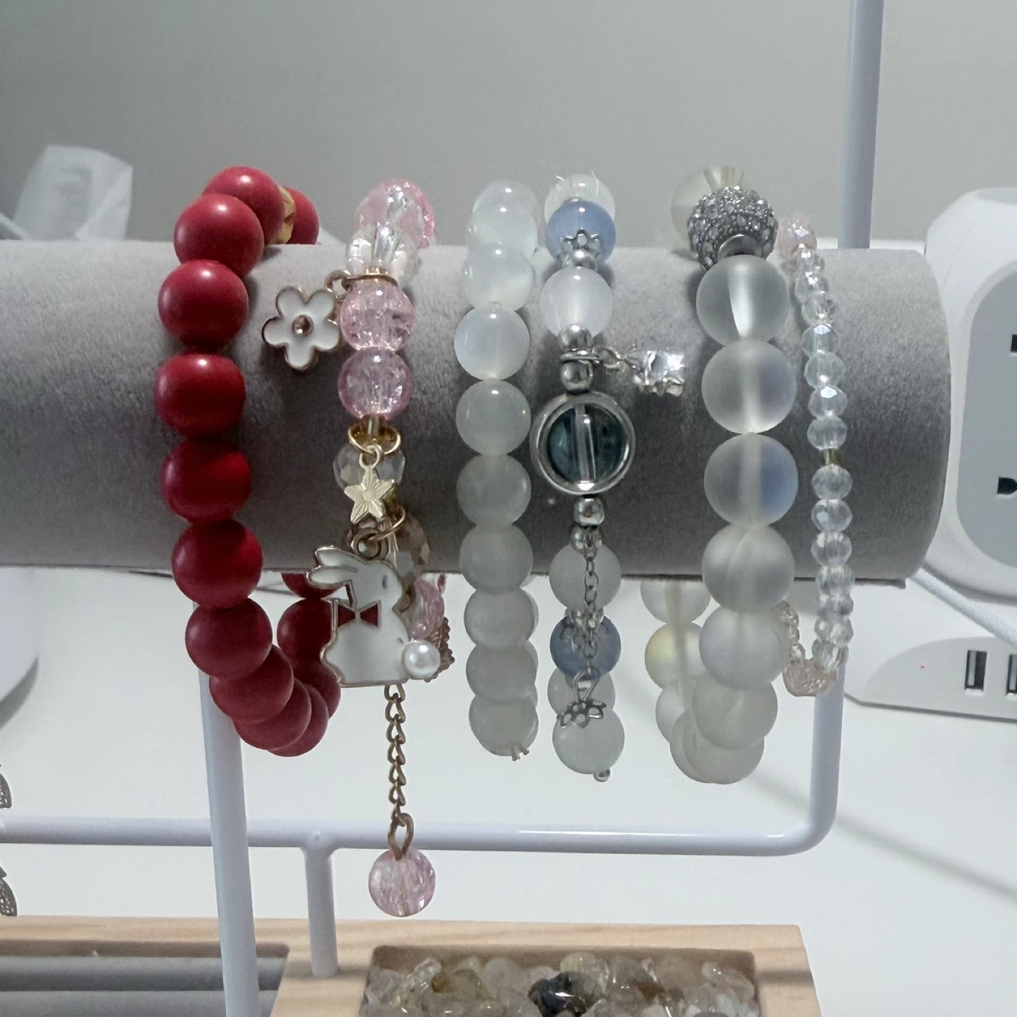 6 Bracelet Bundle For $15 -Crystal / Fashion Charms Bracelets