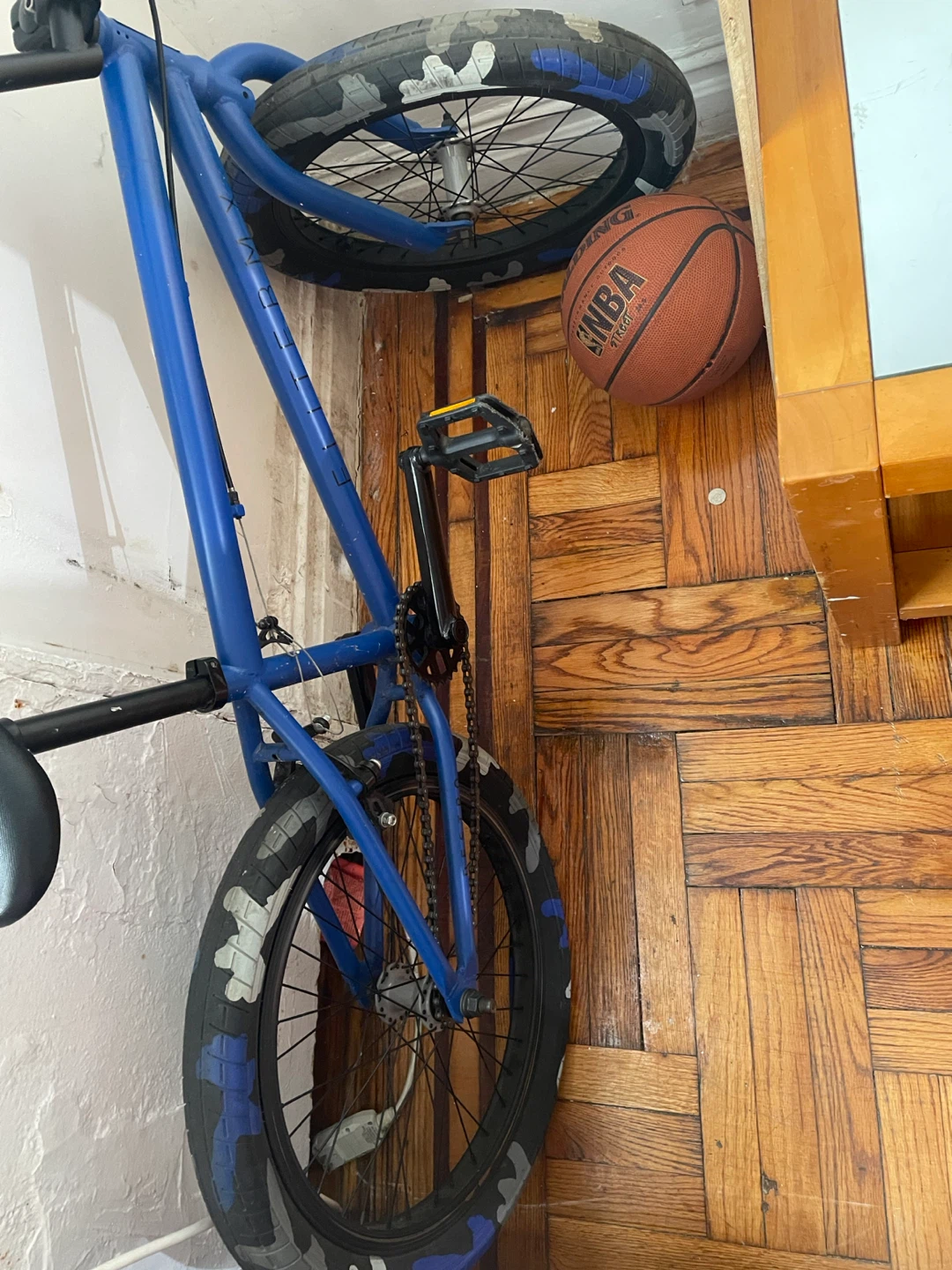 Blue BMX Bike