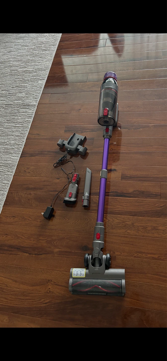 Purple Cordless Vacuum Cleaner with Accessories - photo 2
