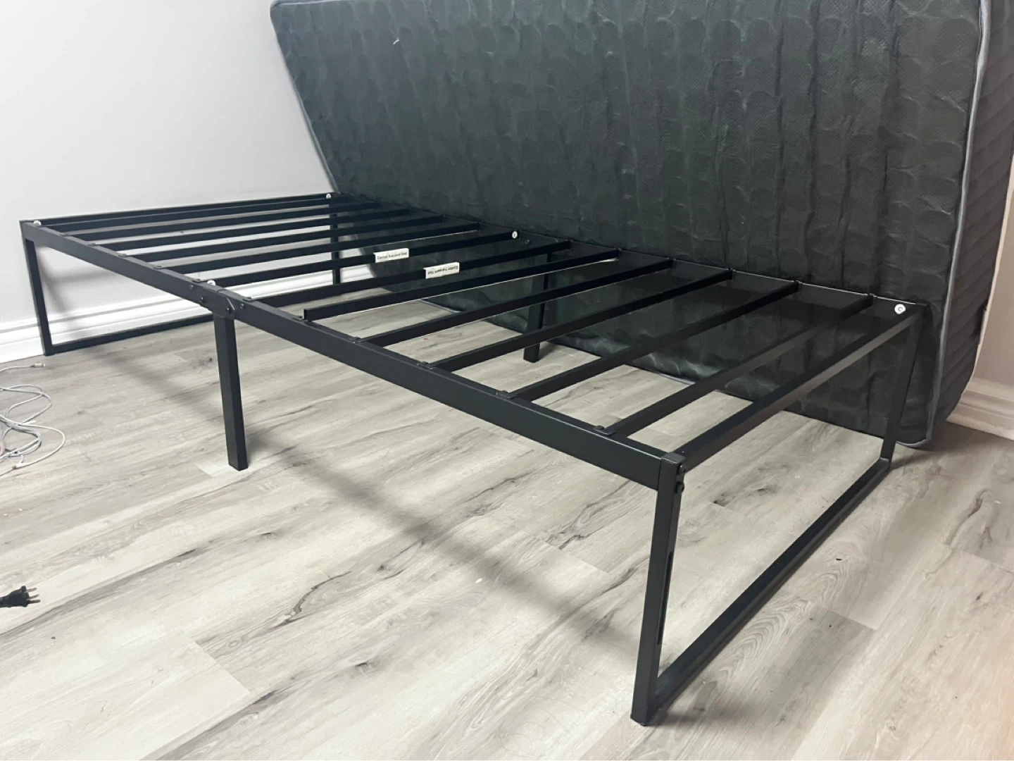 Twin Black Metal Frame + free Mattress (optional)