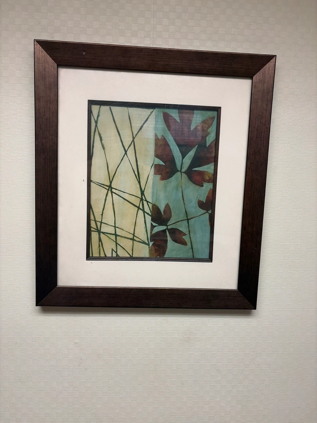 Framed Wall Art Print - Botanical Abstract