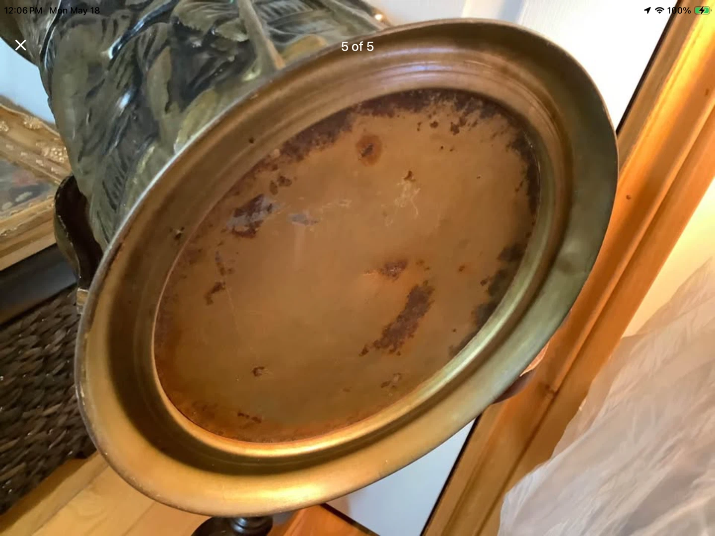 Vtg Dutch Repousse Copper Umbrella/Cane Stand 🐞 - photo 4