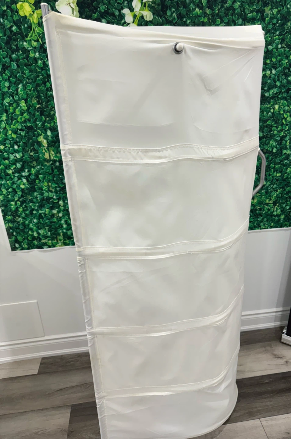 White Collapsible 5-Tier Corner Shelf Unit - photo 3